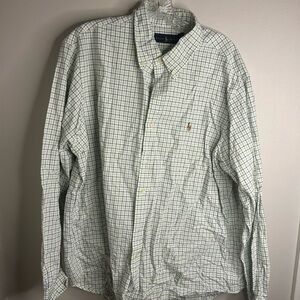 Ralph Lauren Blue and Green Plaid Shirt